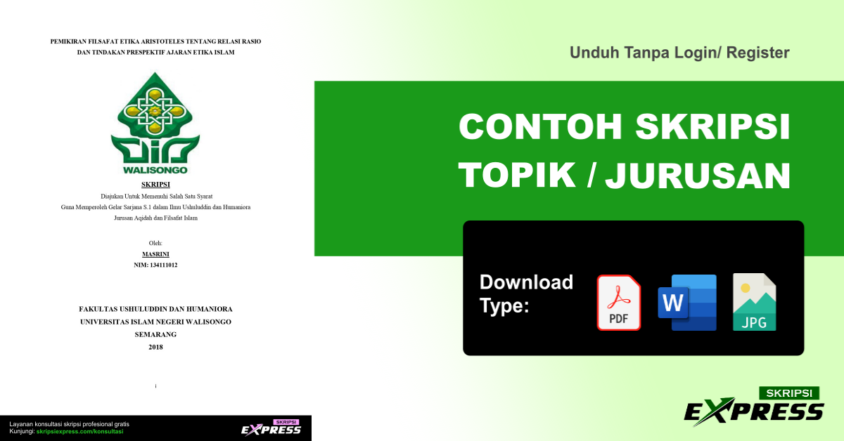 You are currently viewing Contoh Skripsi Filsafat. Download dalam bentuk PDF, Word dan JPG