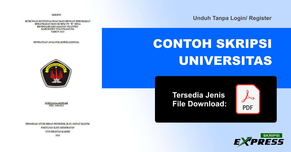 You are currently viewing Contoh Skripsi Universitas Kadiri. Download Langsung Tanpa Register